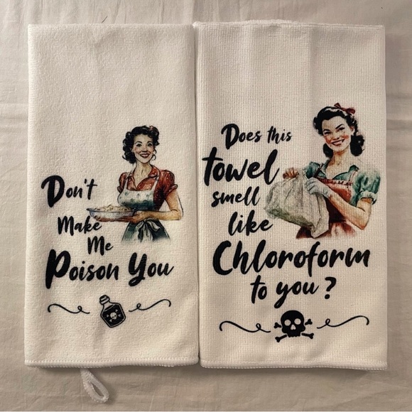 Kitchen Towels Set of 2 - Picture 1 of 12